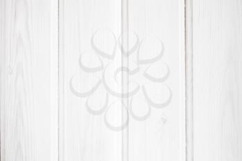 Wooden wall made of planks painted in white, background photo texture