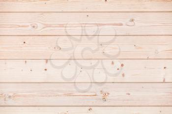 New wooden wall made of pine wood planks. Frontal flat background photo texture