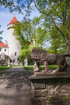 Park near Konopiste castle, Czech Republic. It was established in the 1280s and renovated between 1889 and 1894 by the architect Josef Mocker into a luxurious residence