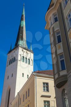 Church of St. Olaf in old Town of Tallinn, Estonia