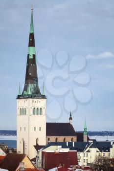 Church St  Olaf in old Town of Tallinn, Estonia