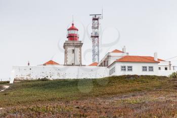 Cabo da Roca lighthouse and buildings, Portugal