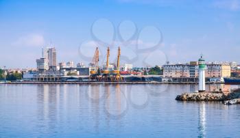 Burgas port panorama, Black Sea coast, Bulgaria