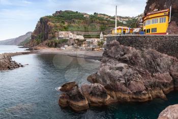 Coastal landscape of Ponta do Sol, Madeira island, Portugal