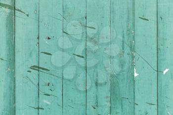 Old green wooden wall, background photo texture