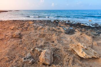 Mediterranean Sea coast. Summer landscape of Ayia Napa beach, Cyprus island