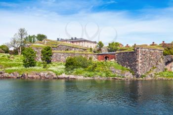 Helsinki, Finland. Suomenlinna fortress is a World Heritage site and popular with tourists and locals
