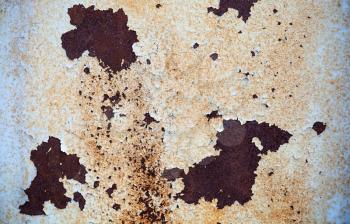 Rusted metal wall grunge background texture