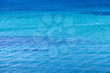 Blue sea water surface, background photo texture