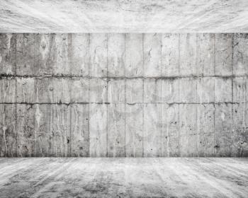 Abstract white interior, empty room with concrete walls