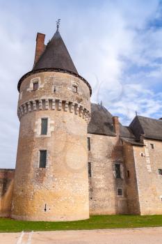 The Chateau de Fougeres-sur-Bievre, medieval french castle in Loire Valley. It was built in 15 century
