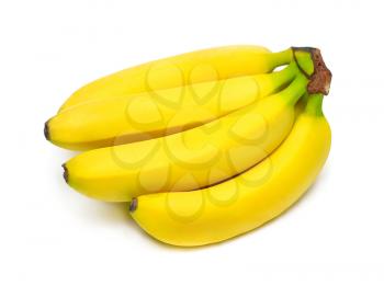 Banana bunch isolated on whiye