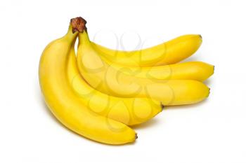 bananas bunch isolated on white