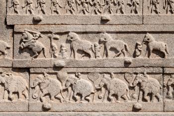 Very old carving on the temple, India