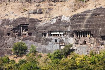 Ajanta caves near Aurangabad, Maharashtra state in India
