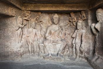 Ellora caves near Aurangabad, Maharashtra state in India