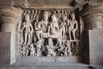 Ellora caves near Aurangabad, Maharashtra state in India