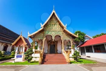 Wat Chiang Man is a Buddhist temple inside the old city of Chiang Mai, Thailand