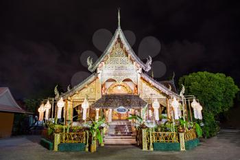 Wat Sri Suphan is a buddhist temple in Chiang Mai, Thailand
