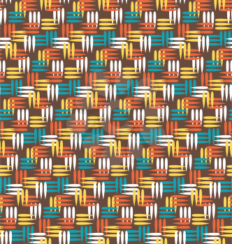 Seamless bright fun abstract modern pattern