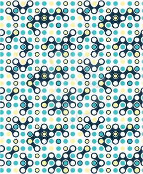 Seamless contrast futuristic abstract pattern 