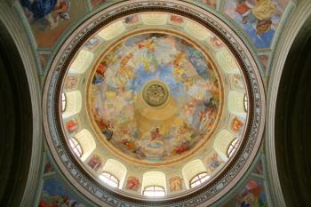 Interior of the old church dome