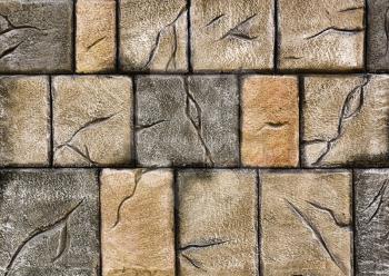 Old stacked stone wall background