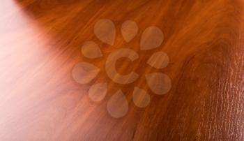 Brown wooden parquet shining floor