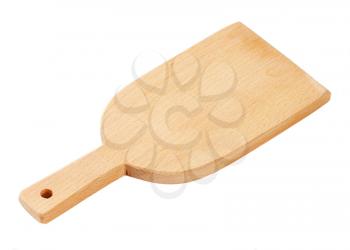 Wooden cutting board isolated on white