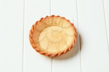 Empty shortbread tart shell