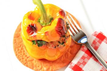 Appetizer - Yellow pepper stuffed with ground meat
