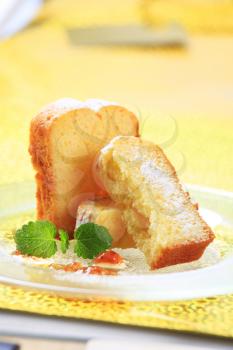 Slices of Madeira cake