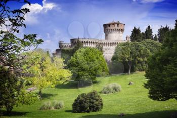 Medieval castle in charming countryside, Tuscany
