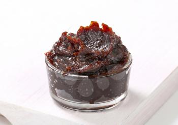 Thick jam made of prunes