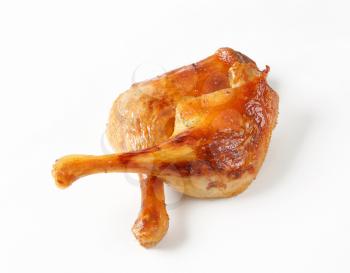Roast duck legs with crispy skin