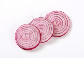 Thin slices of fresh onion