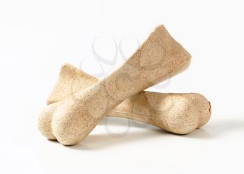 Large bone-shaped treats for dogs