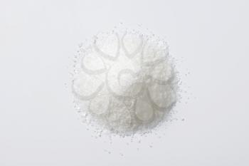 Heap of white granulated sugar