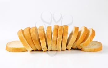 Sliced loaf of white bread