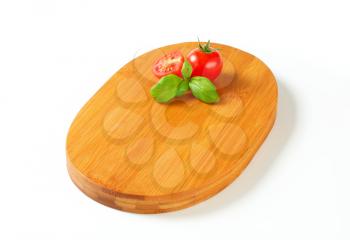 Oval-shaped cutting board - studio shot