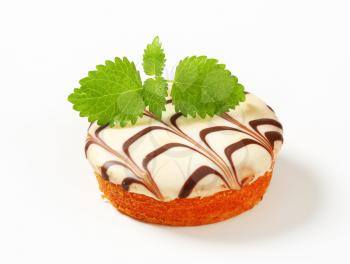 Dutch glazed mini cake with apricot filling