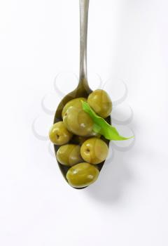 Unpitted brine cured green olives