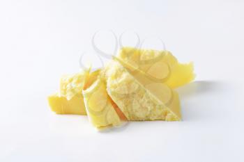 Pieces of Parmesan cheese - studio shot