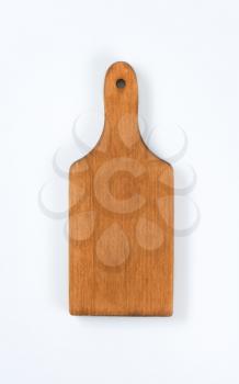 clean wooden paddle cutting board
