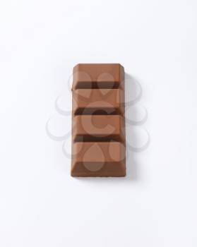 chocolate bar on white background