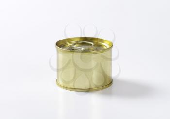 tin can on white background