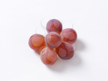 Fresh seedless red table grapes