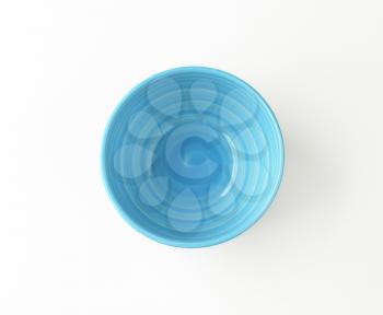 Deep blue bowl on white background