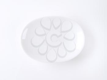 oval bowl on white background