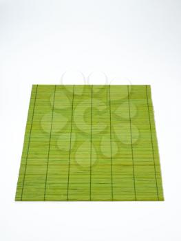 green bamboo table mat - fully open